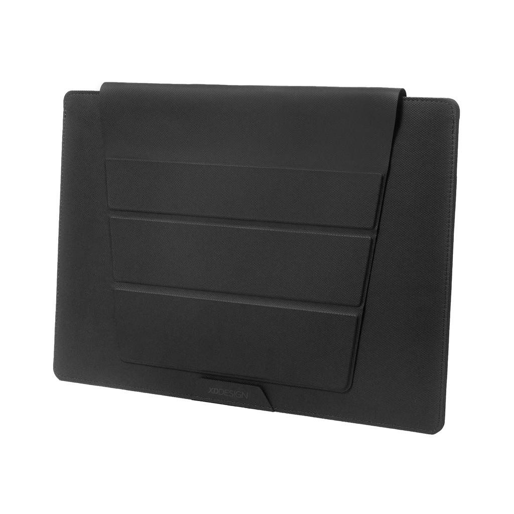 XD Design 14 Zoll Mobile Office Sleeve mit Klapp-Ständer, recyceltes PET