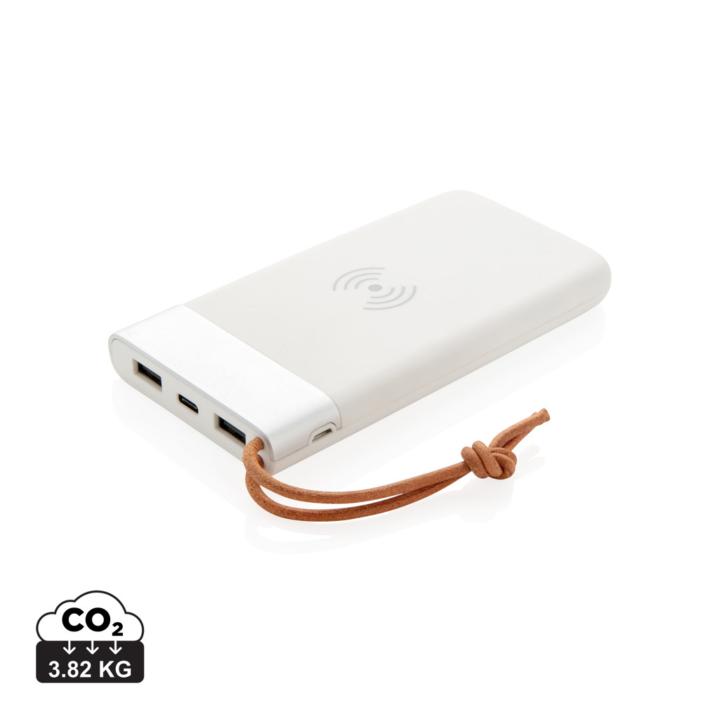 Pro Powerbank 8000 mAh Qi Wireless 5W – weiß Pro Powerbank 8000 mAh Qi Wireless 5W – weiß