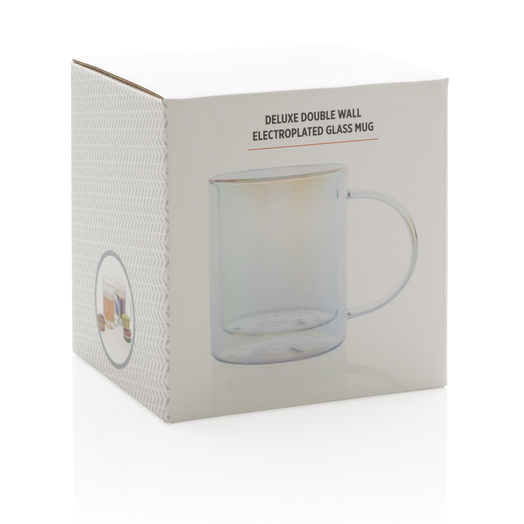 Doppelwand-Glasbecher 330ml, Borosilikat – transparent