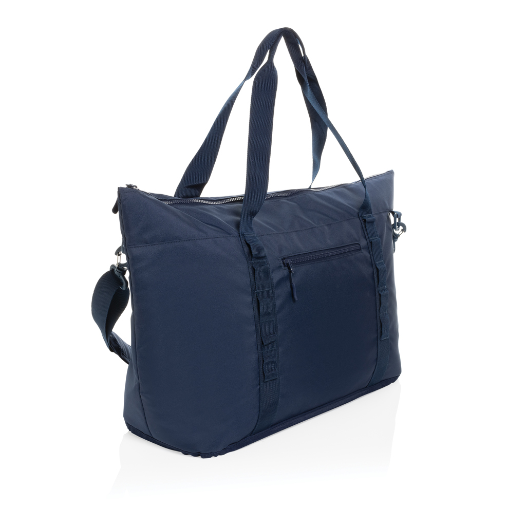 Sonny Aware RPET XL Kühltasche navy, 100 % recyceltes PET, mit Logodruck Sonny Aware RPET XL Kühltasche navy, 100 % recyceltes PET, mit Logodruck