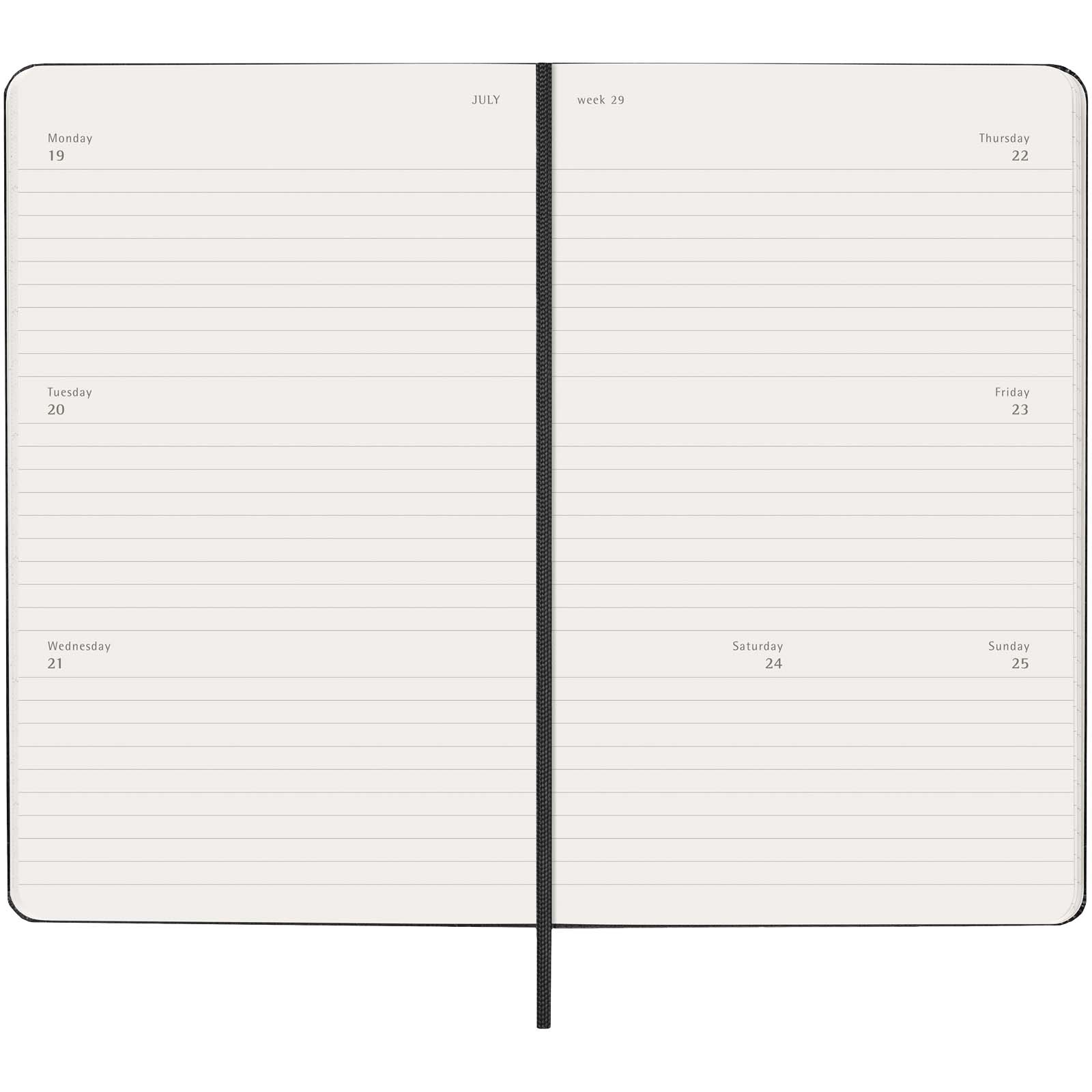 Moleskine Hardcover 12 Monate Wochenkalender L horizontal Moleskine Hardcover 12 Monate Wochenkalender L horizontal