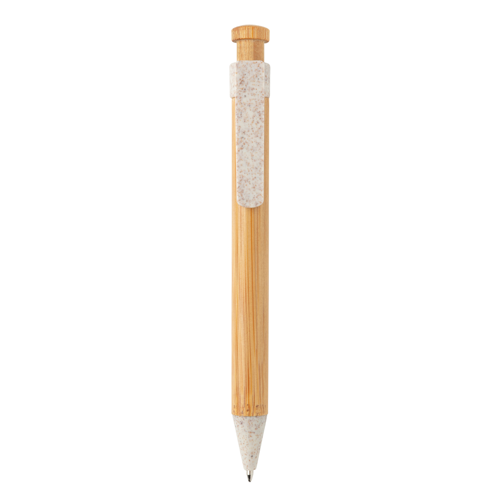 Bambus-Kugelschreiber mit Wheatstraw-Clip — XD Collection