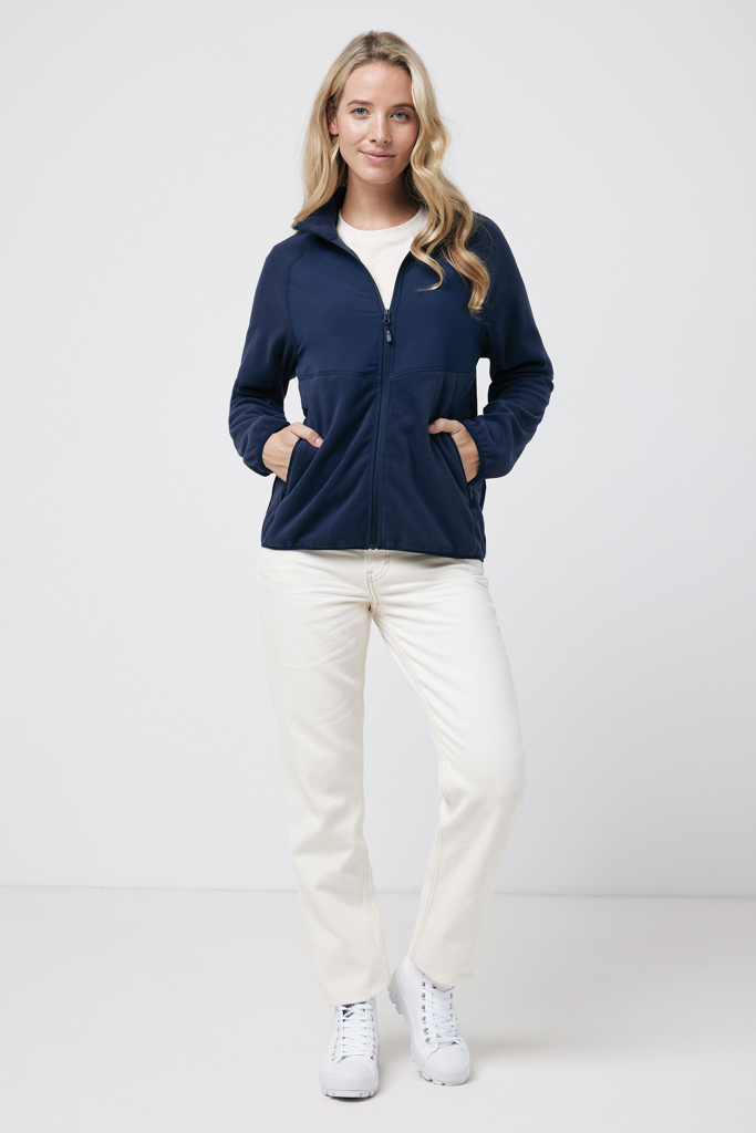 iqoniq Talung Mikrofleece-Jacke aus 100% recyceltem Polyester (Unisex) mit Logo-Veredelung