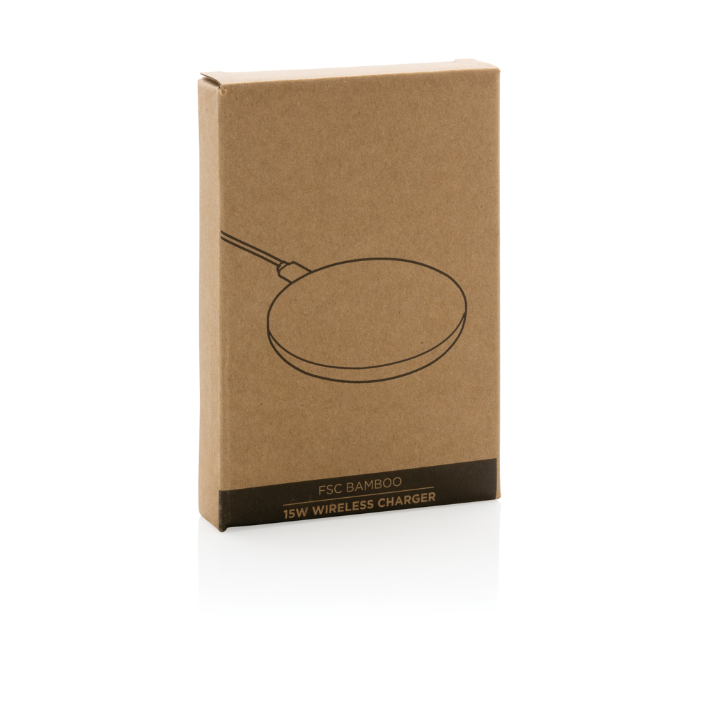 BambooPower 15W Charger – Elegantes Werbegeschenk aus FSC Bambus für Events BambooPower 15W Charger – Elegantes Werbegeschenk aus FSC Bambus für Events