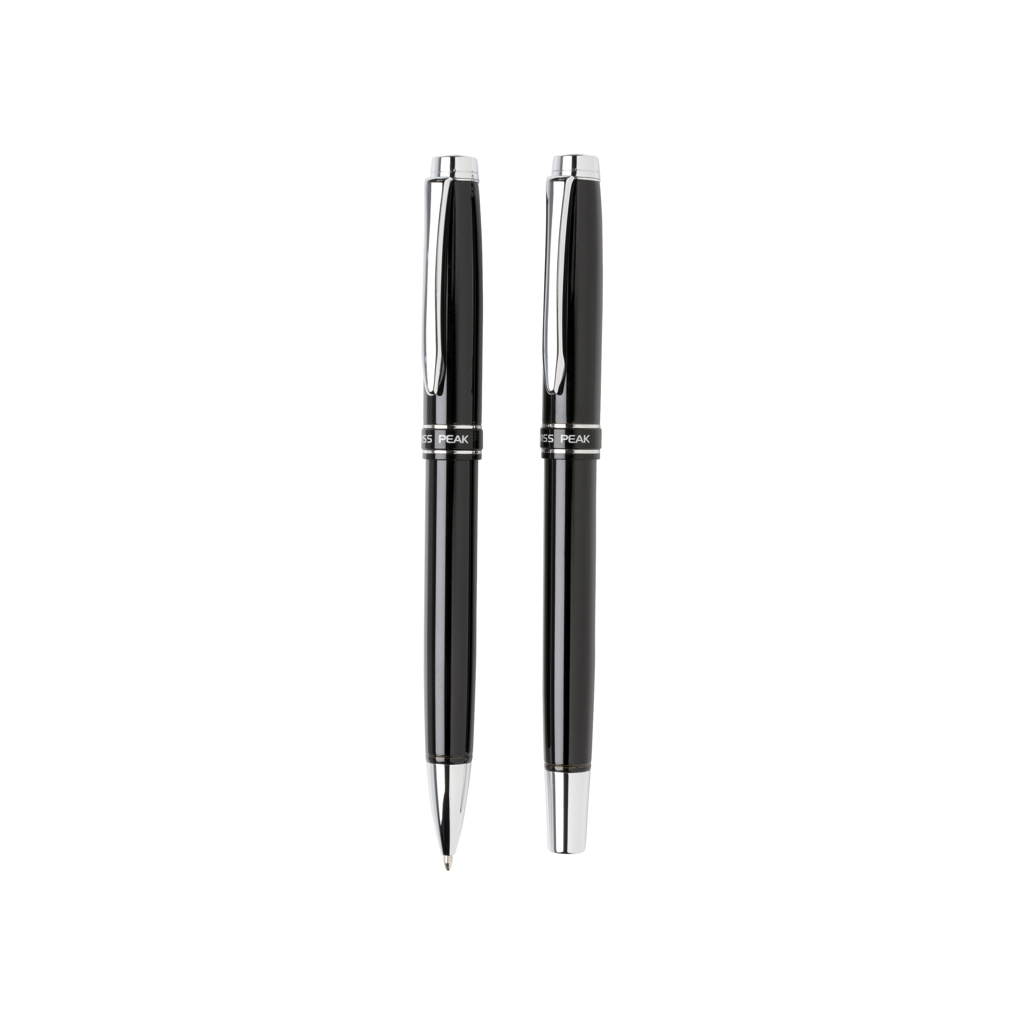 Swiss Peak Messing Stift-Set Kugelschreiber/Rollerball schwarz Swiss Peak Messing Stift-Set Kugelschreiber/Rollerball schwarz