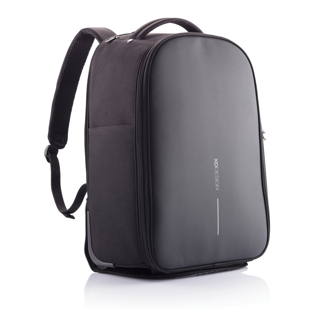 Bobby Rucksack Trolley XD Design – Anti-Diebstahl-Rucksack & Trolley aus recyceltem PET, bedruckbar
