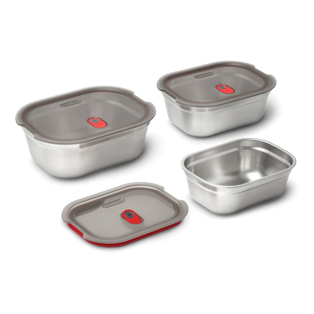 Black+Blum Mealprep Box Set 3-teilig Edelstahl 0,6 / 0,9 / 1,2 L