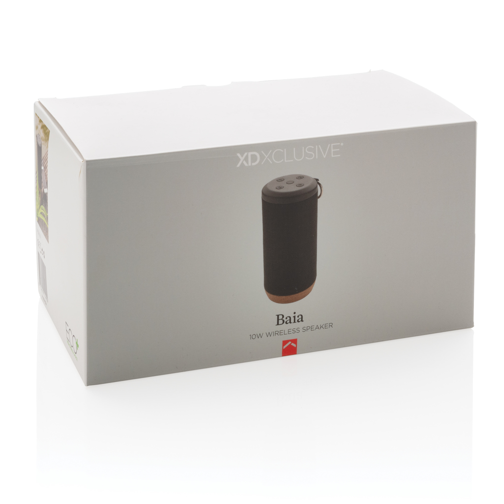 XD Xclusive Baia 10W Bluetooth-Lautsprecher mit Korkboden und IPX5-Schutz