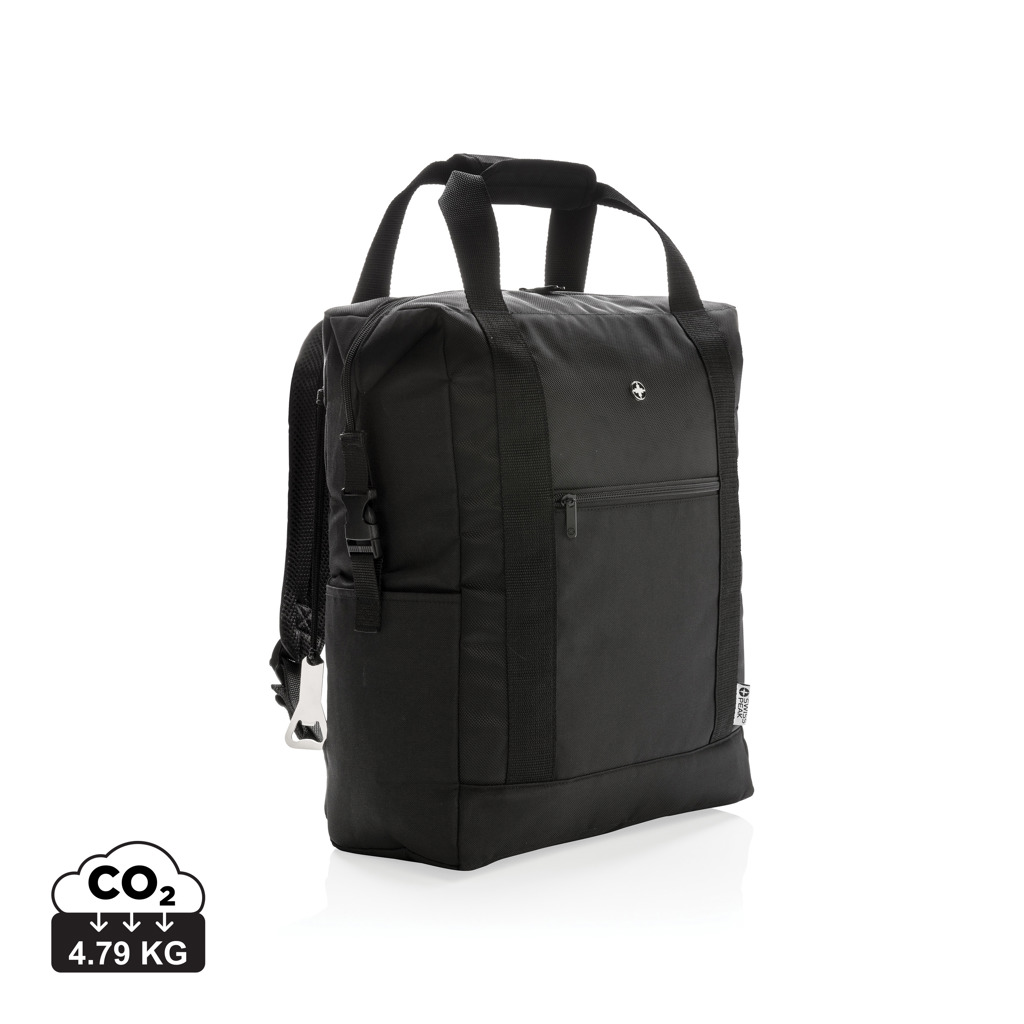 Swiss Peak XXL Kühltasche schwarz, PVC-frei, mit Logo bedruckbar