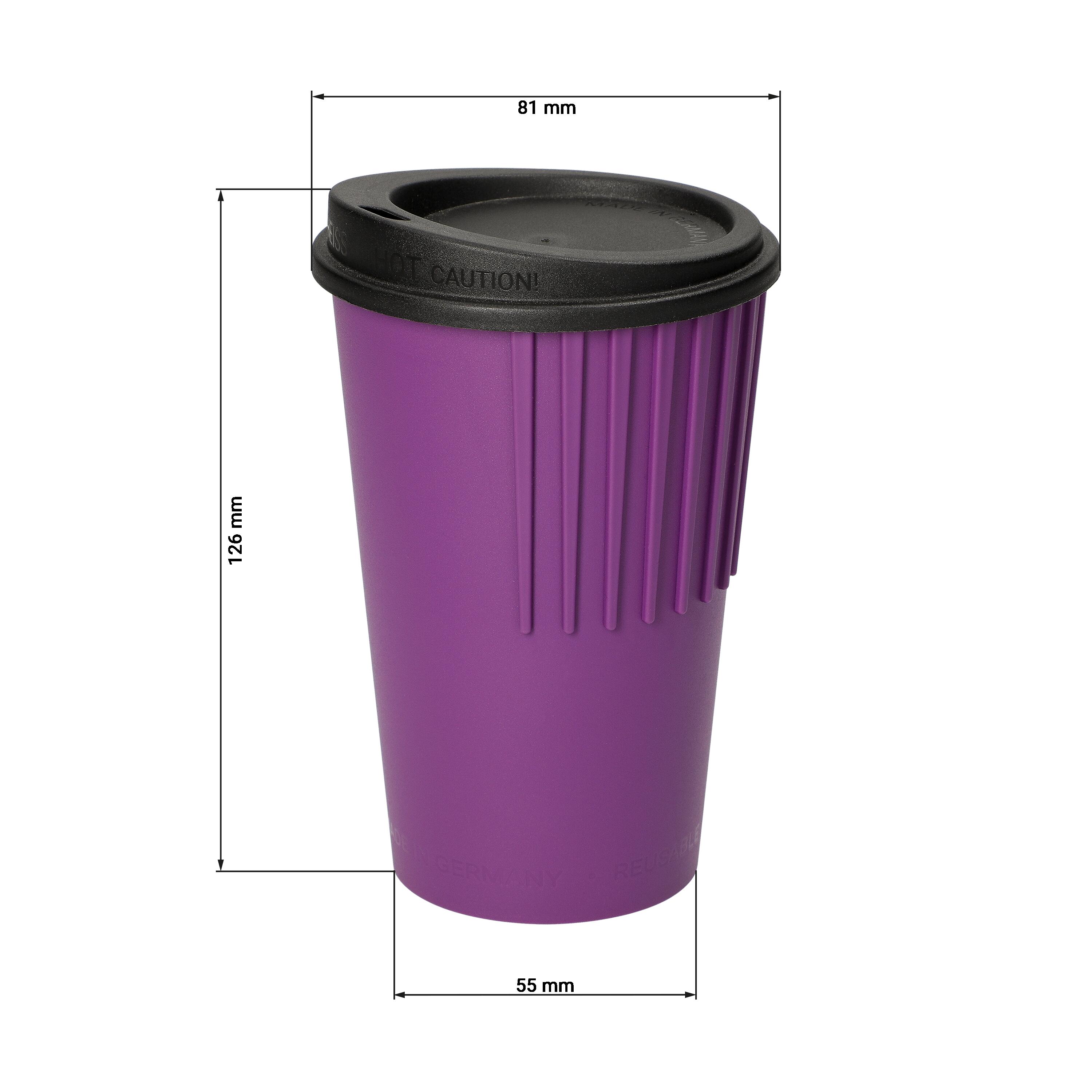 Riffel-Kaffeebecher "ToGo", 300 ml – DET1 Riffel-Kaffeebecher "ToGo", 300 ml