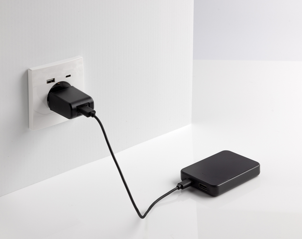 XD Collection Boostcore 5.000 mAh Powerbank aus recyceltem ABS, bedruckbar