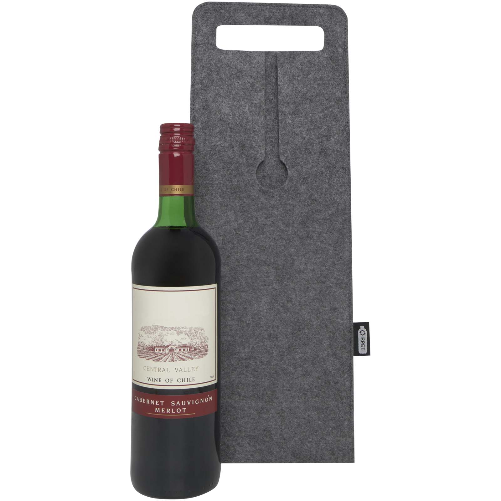 Felta 75cl Weinbeutel aus recyceltem Filz