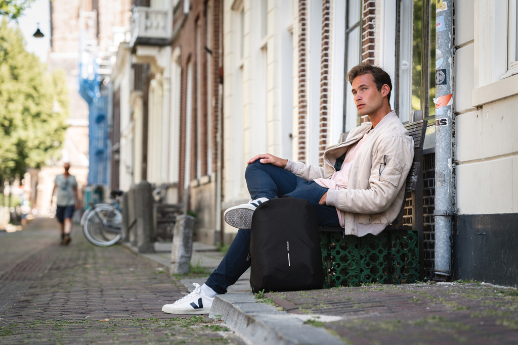 XD Design Bobby Soft Anti-Diebstahl-Rucksack mit RFID-Schutz aus rPET