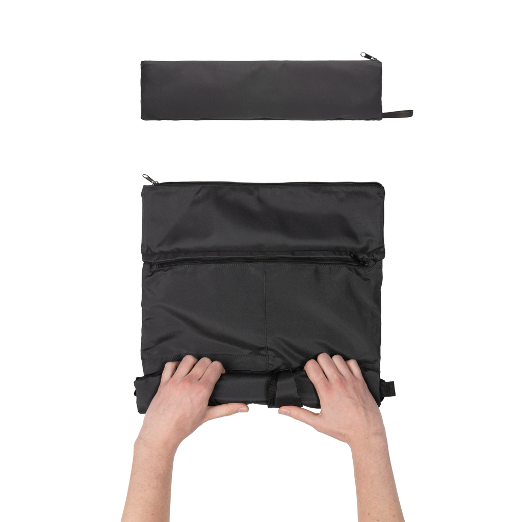 Dillon AWARE RPET faltbarer Lightweight-Rucksack mit Logo bedruckbar