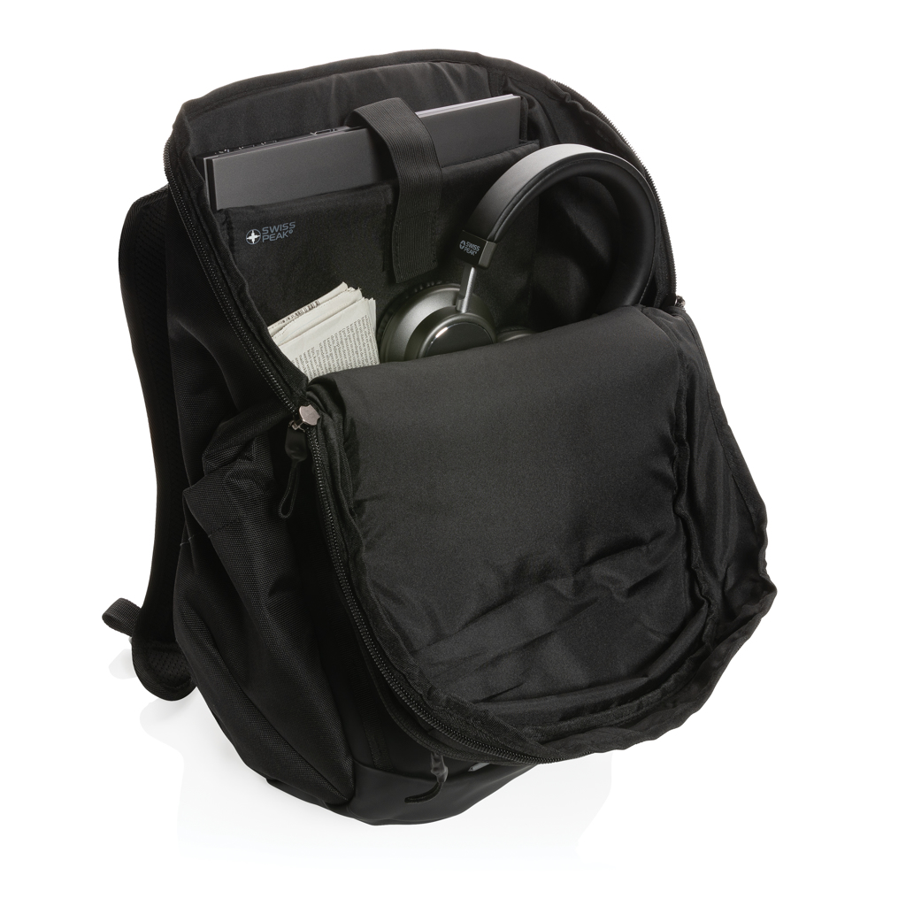 Swiss Peak AWARE RPET 15,6 Zoll Business-Rucksack, bedruckbar