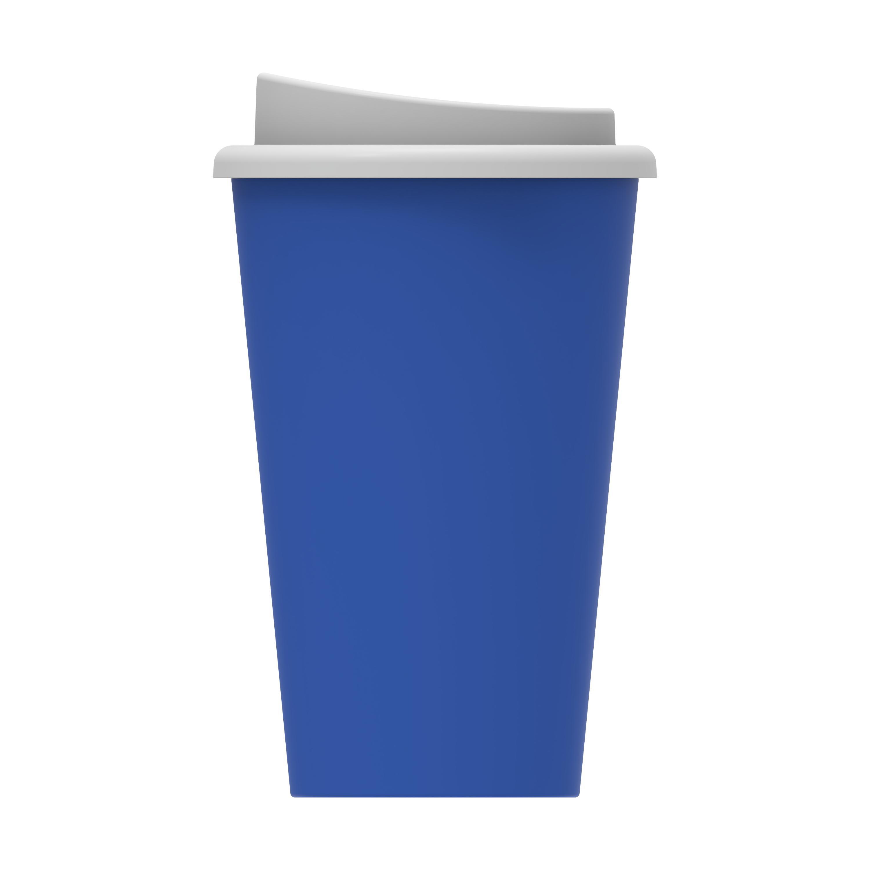 Kaffeebecher "Premium" – TopView_Blau_Weiss_2 Kaffeebecher "Premium"