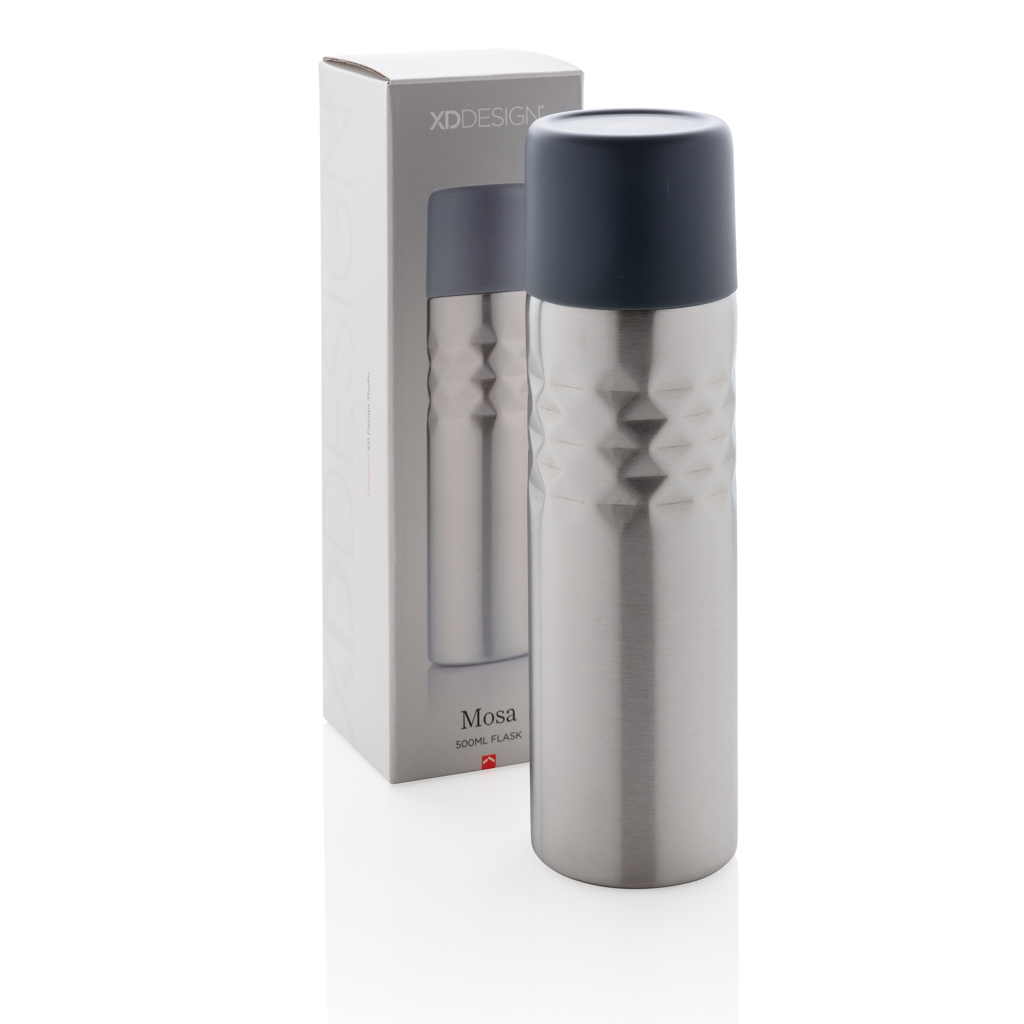 Edelstahl Thermosflasche 500ml doppelwandig – anthrazit