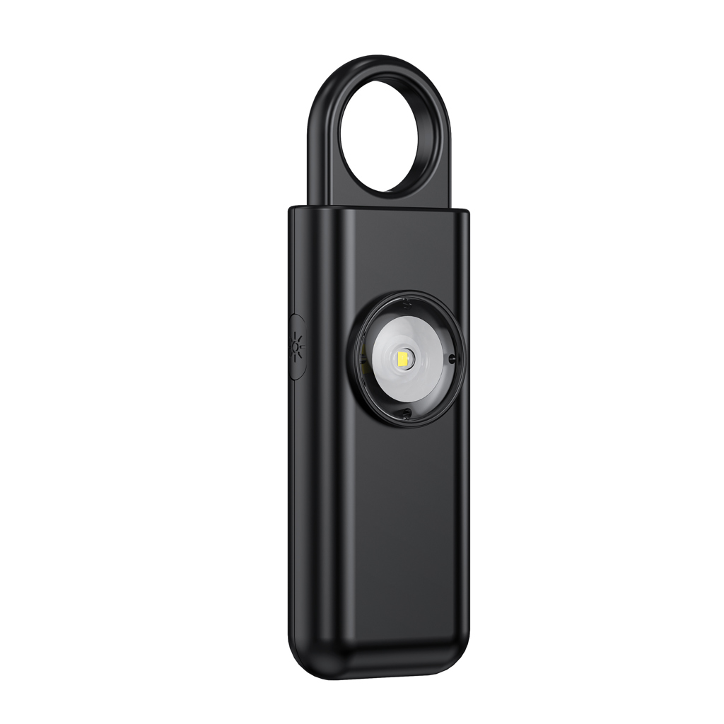 XD Collection Safio Personenalarm mit SOS-Funktion und 150 dB, wiederaufladbar, mit Logo bedruckbar