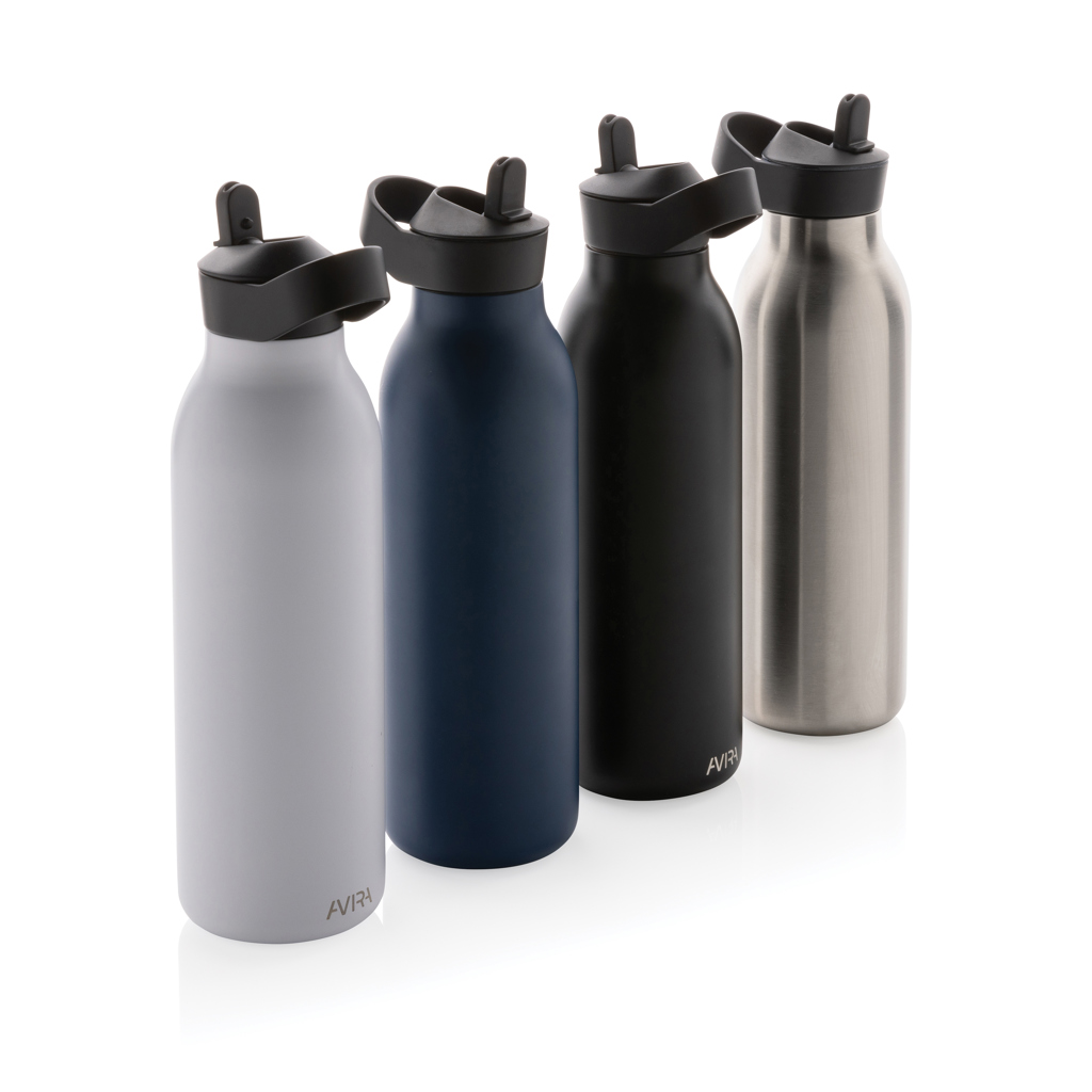 Avira Ara RCS Edelstahl-Trinkflasche 500 ml mit Fliptop-Deckel