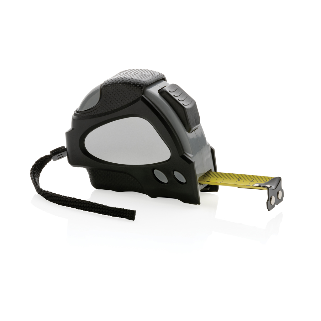 XD Collection Auto-Stop-Maßband 8m aus recyceltem ABS mit Logo bedrucken