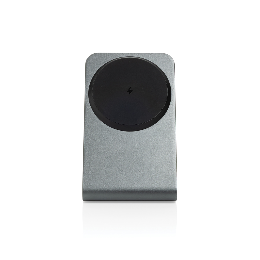 Terra Aluminium 15W Wireless-Charger magnetisch, recyceltes Aluminium, mit Logo bedruckbar Terra Aluminium 15W Wireless-Charger magnetisch, recyceltes Aluminium, mit Logo bedruckbar