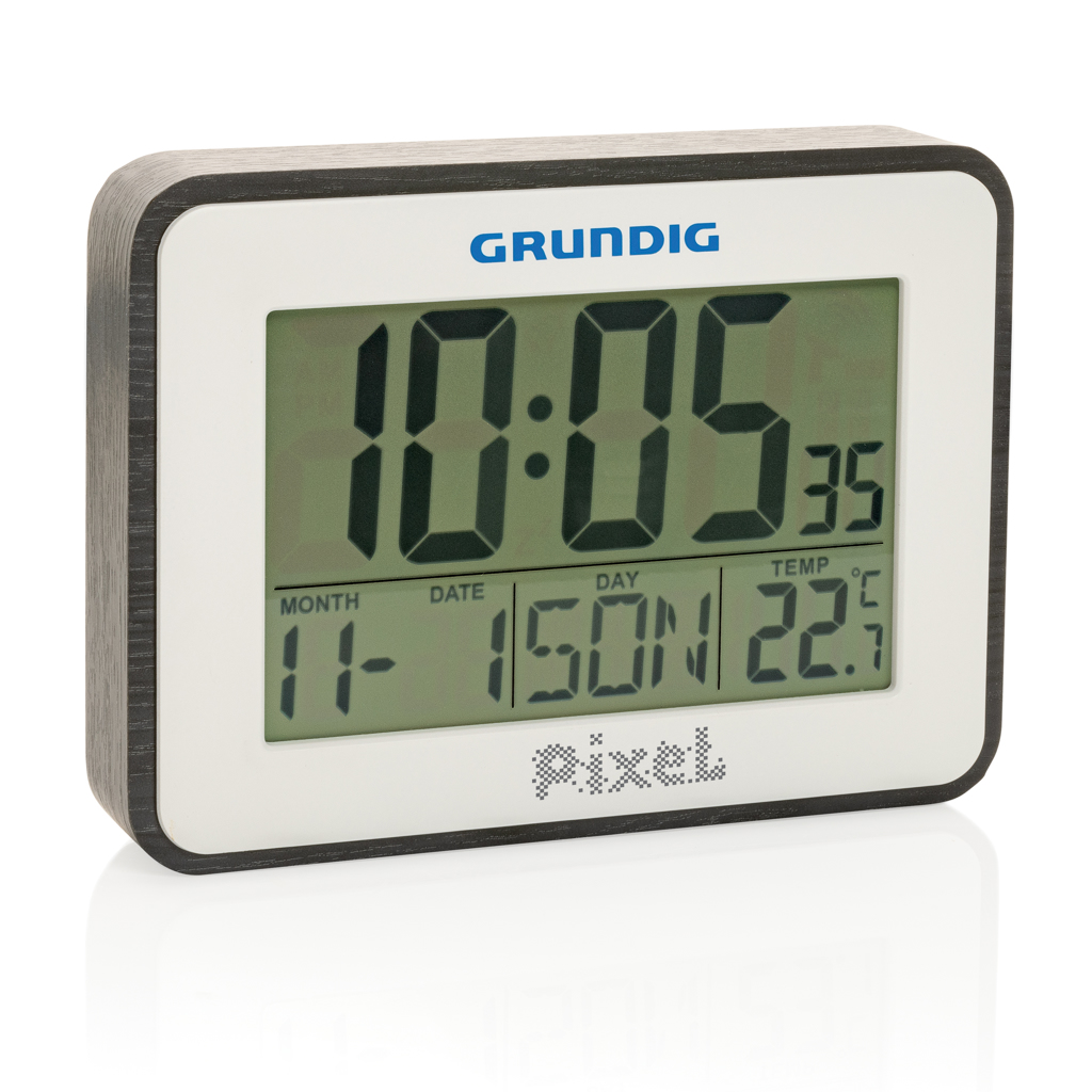 Digitales Thermometer, Wecker & Kalender Büro weiß Digitales Thermometer, Wecker & Kalender Büro weiß