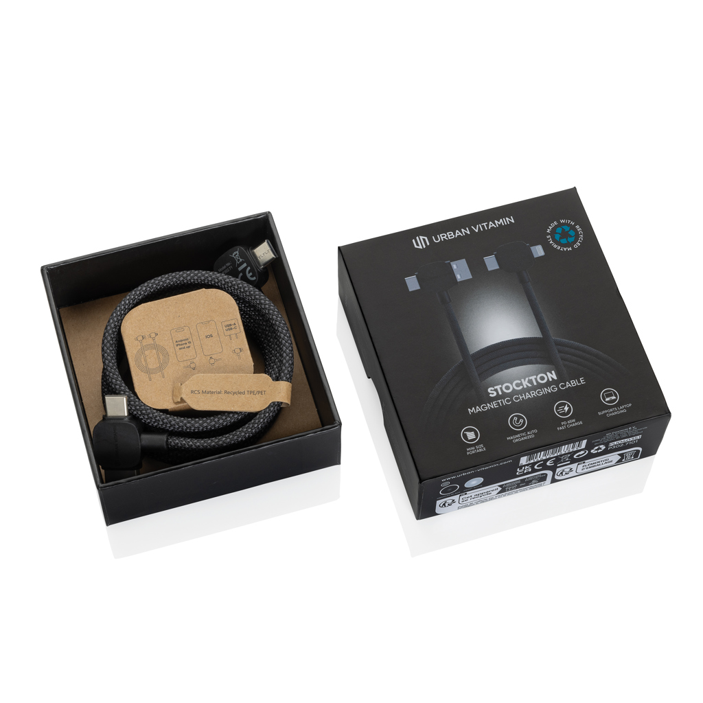 Stockton Magnetkabel 65W RCS ABS - Praktisches Werbegeschenk für Events Stockton Magnetkabel 65W RCS ABS - Praktisches Werbegeschenk für Events