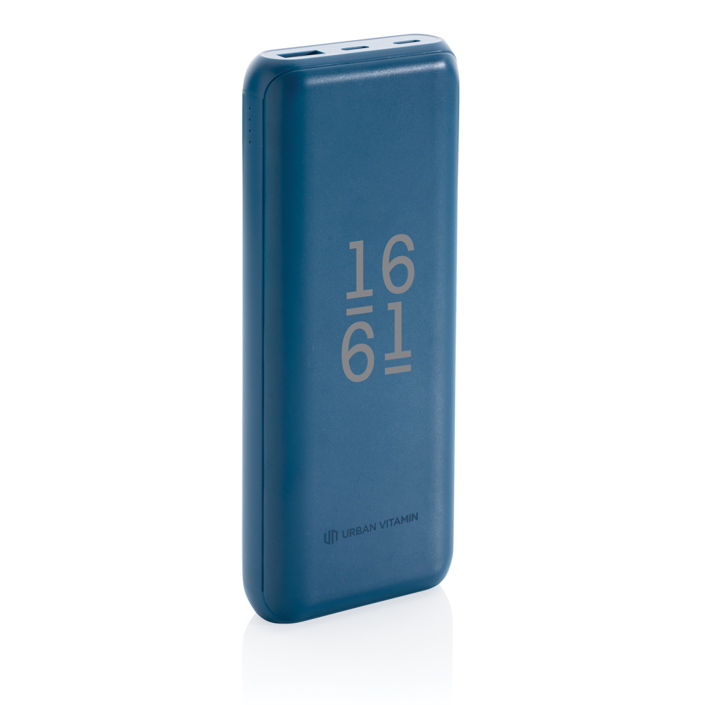 Urban Vitamin Pasadena 20.000 mAh Powerbank mit 18W USB-C PD, bedruckbar mit Logo