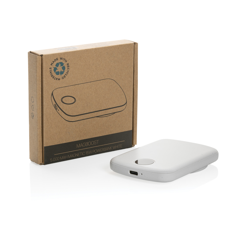 MagBoost 5000mAh magnetische RCS Powerbank – Kompaktes Event-Giveaway