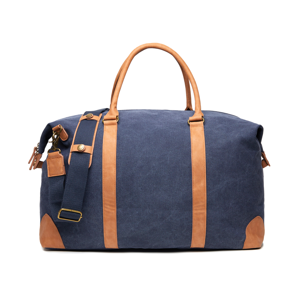 VINGA Bosler Weekender aus RCS-recyceltem Canvas mit Logo veredelbar