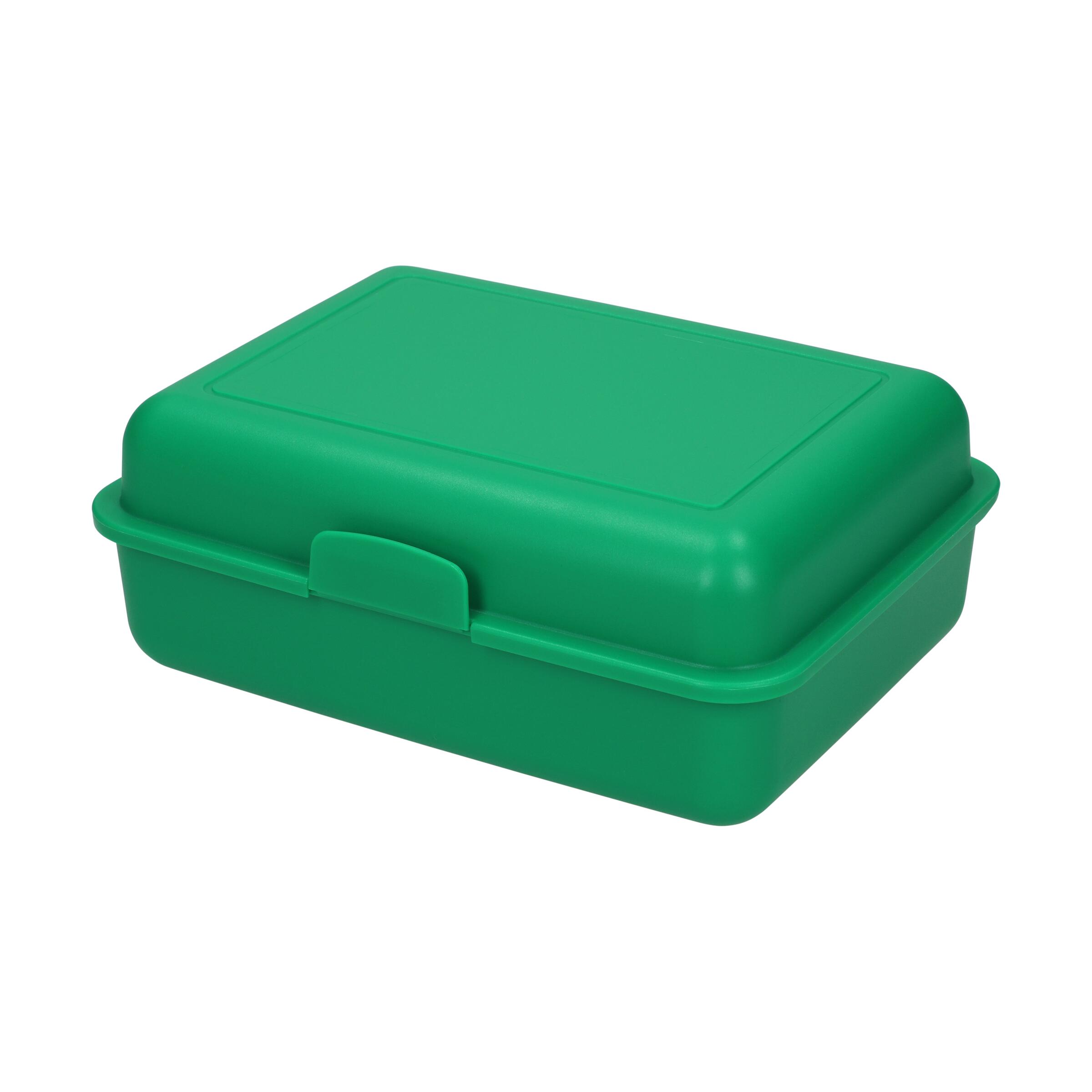 Vorratsdose "School-Box" groß, mit Trennschale – standard-grün Vorratsdose "School-Box" groß, mit Trennschale – standard-grün