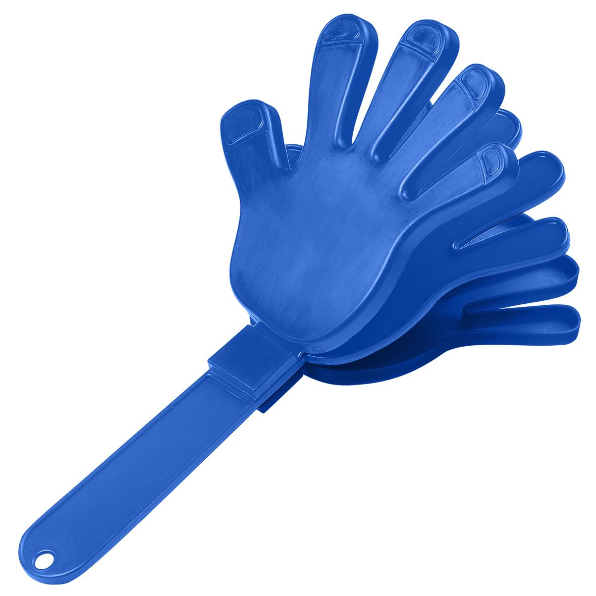 Klapper "Hand", einfarbig – standard-blau