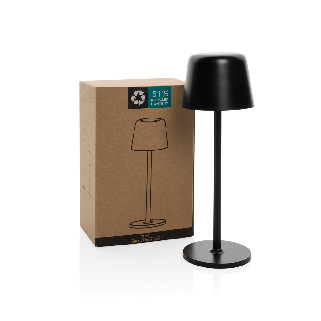 XD Collection Zenic USB-Tischleuchte aus RCS-recyceltem ABS mit Touch-Dimmer XD Collection Zenic USB-Tischleuchte aus RCS-recyceltem ABS mit Touch-Dimmer