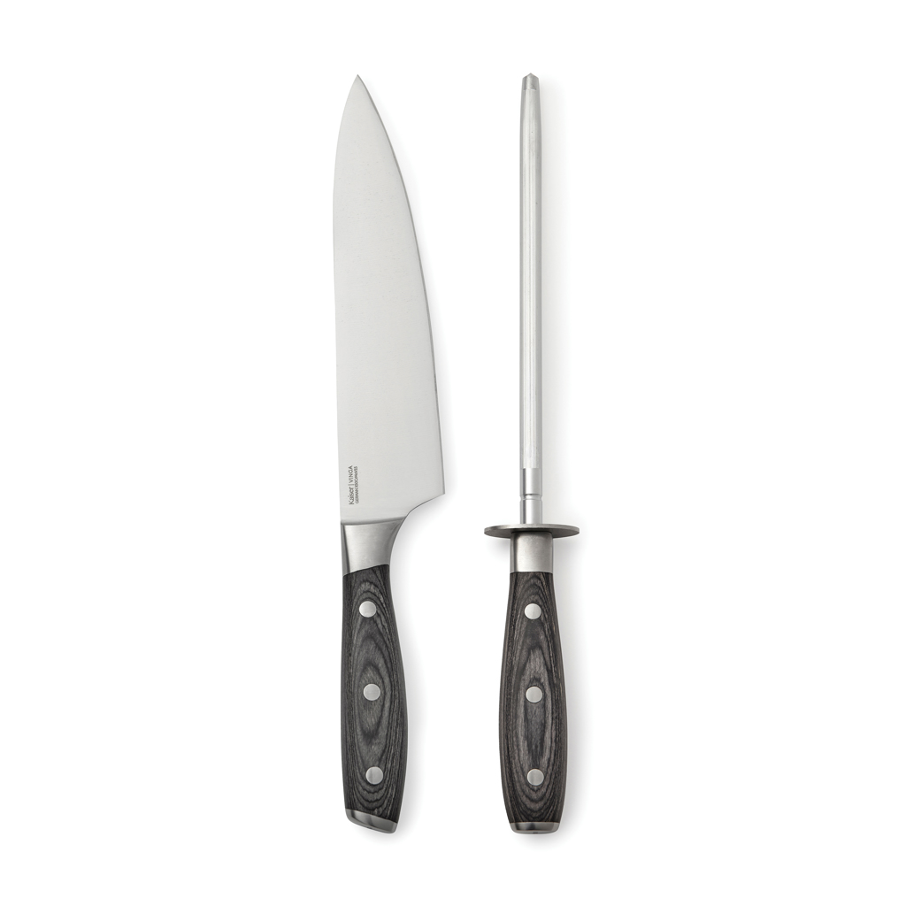 B2B Profi-Messer & Wetzstahl Set X50CrMoV15 – Stahl B2B Profi-Messer & Wetzstahl Set X50CrMoV15 – Stahl
