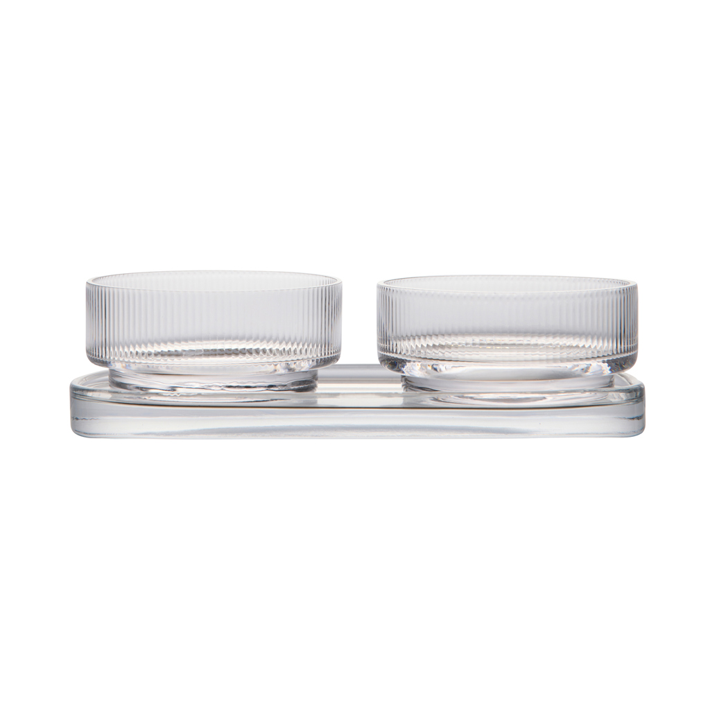 Glas-Tapas Servierset für Catering & Events – transparent Glas-Tapas Servierset für Catering & Events – transparent