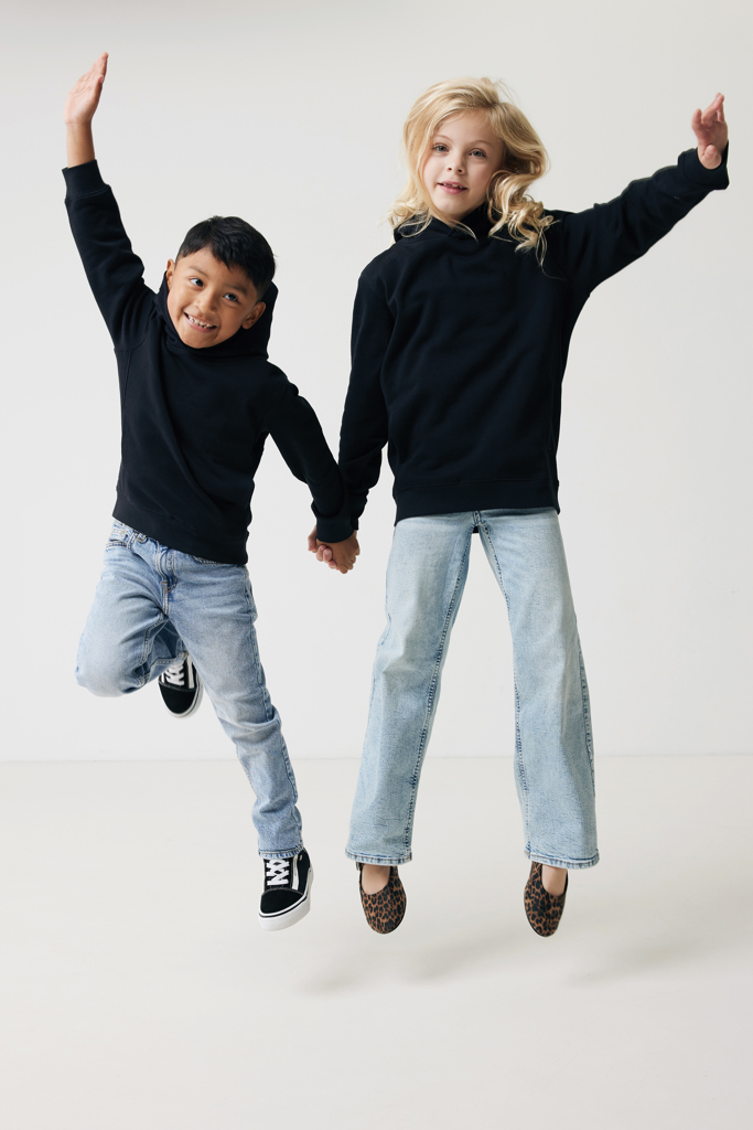 IQONIQ Yengo Kids Hoodie aus Bio- und recycelter Baumwolle, bedruckbar