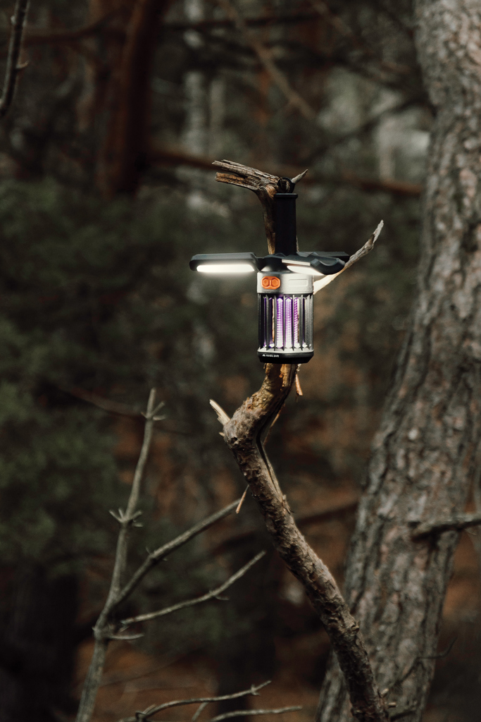 Nordic Drift Titan Campinglampe mit Mückenschutz, USB-C-Akku, bedruckbar