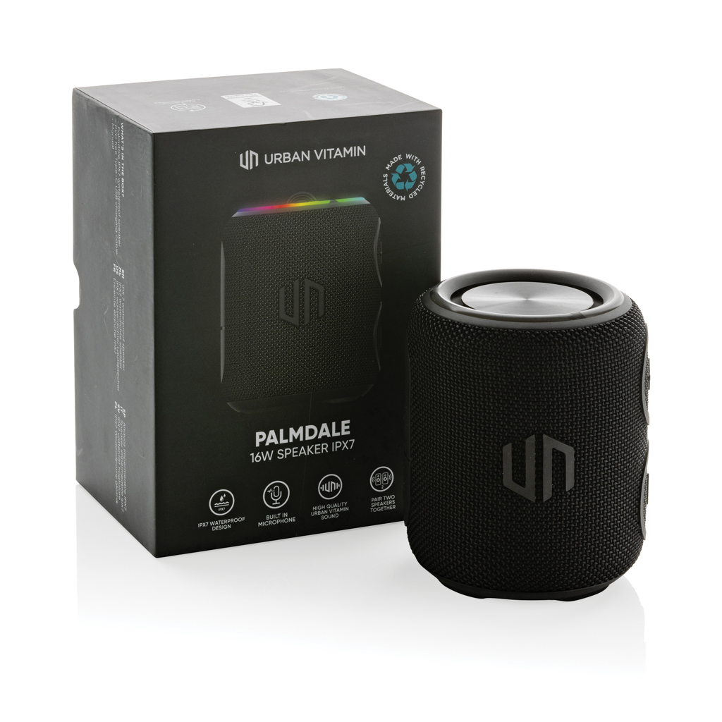 Urban Vitamin Palmdale 16W Bluetooth-Speaker IPX7 mit Lasergravur Urban Vitamin Palmdale 16W Bluetooth-Speaker IPX7 mit Lasergravur