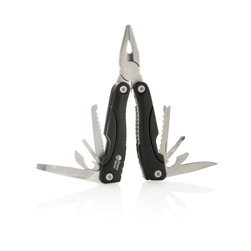 XD Collection Fix Multitool 14-in-1 aus Aluminium und Edelstahl mit Logo XD Collection Fix Multitool 14-in-1 aus Aluminium und Edelstahl mit Logo