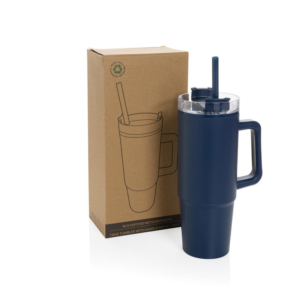 Tana Becher 750 ml aus RCS-recyceltem Kunststoff mit Griff – bedruckbar als Werbeartikel Tana Becher 750 ml aus RCS-recyceltem Kunststoff mit Griff – bedruckbar als Werbeartikel