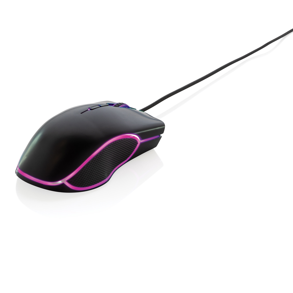 PVC-freie RGB-Gaming-Maus 7200 DPI – schwarz PVC-freie RGB-Gaming-Maus 7200 DPI – schwarz