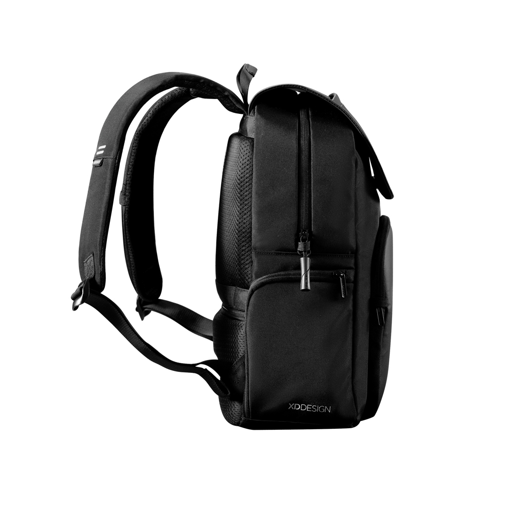 XD Design Soft Daypack — RPET-Rucksack mit RFID-Fach und 16-Zoll-Laptopfach, bedruckbar