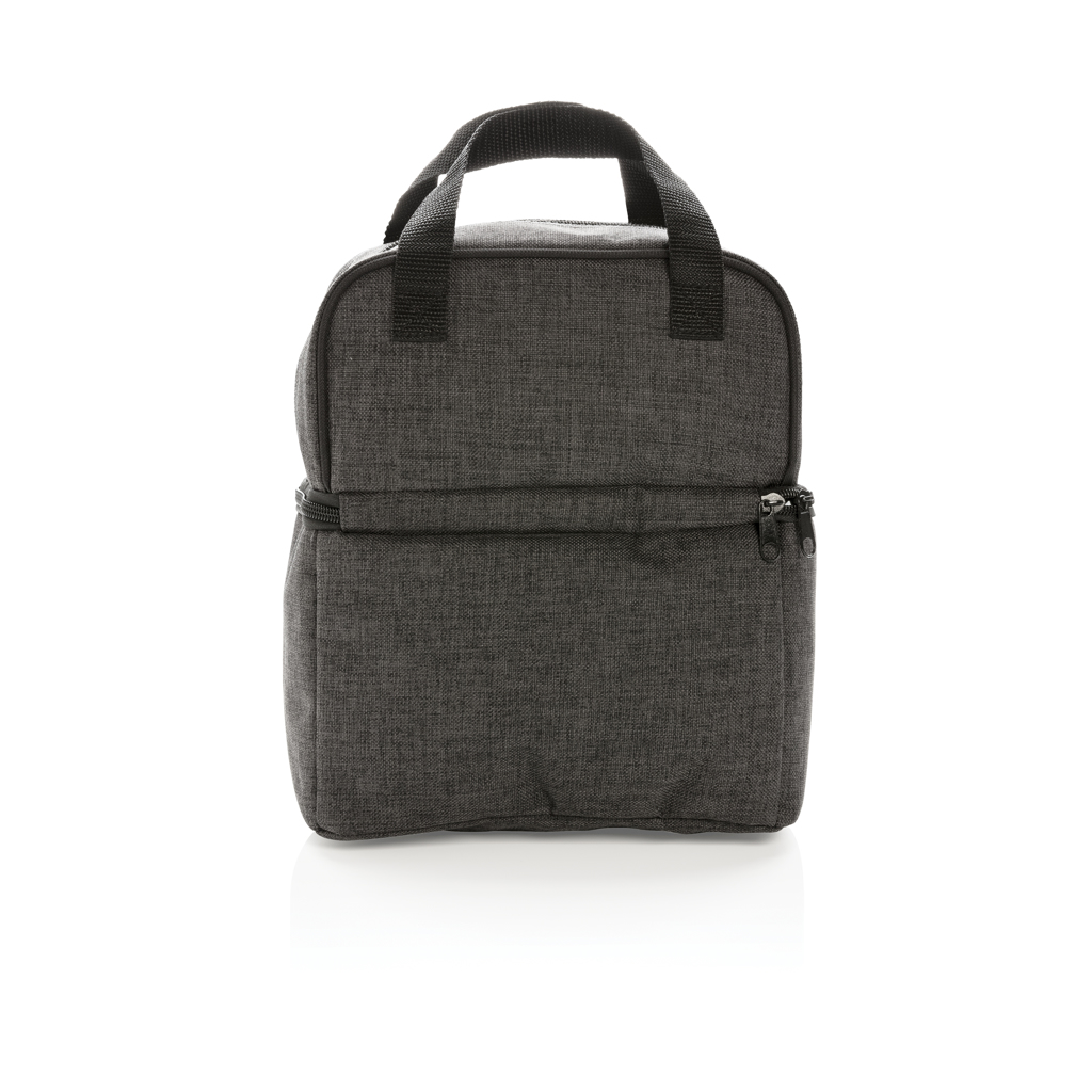 Kühltasche Pro 2-Fach, 6 Dosen, 600D Polyester – grau Kühltasche Pro 2-Fach, 6 Dosen, 600D Polyester – grau