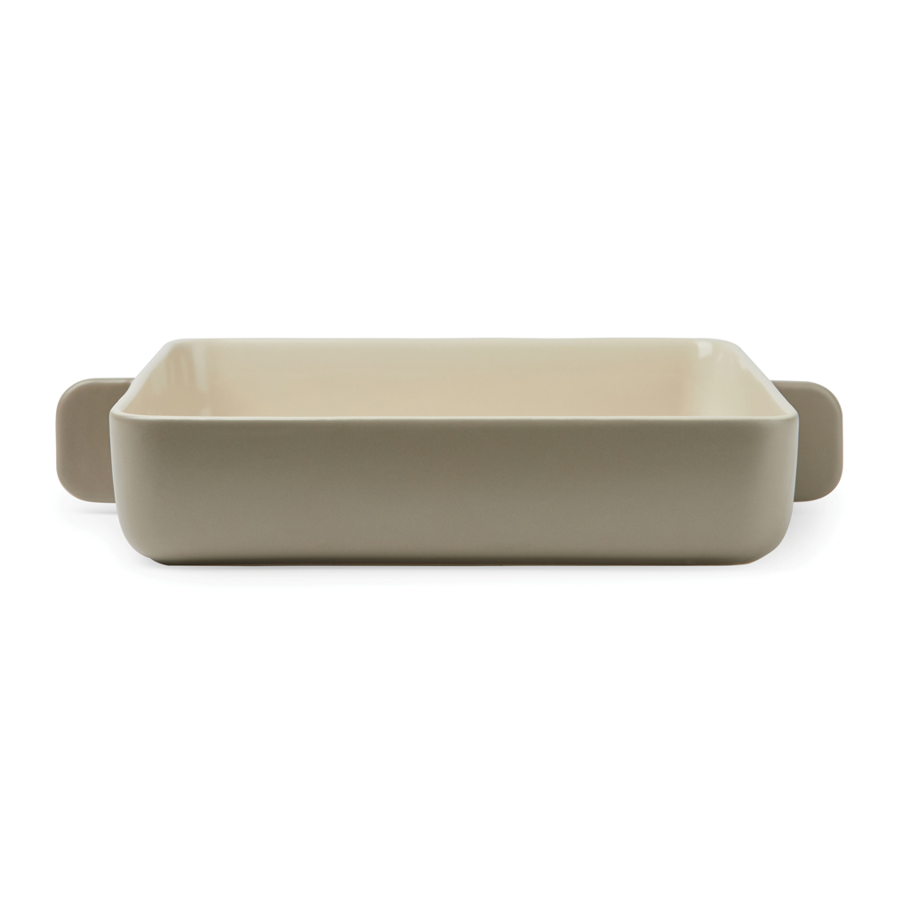 VINGA Monte Auflaufform Steingut rechteckig 33×26 cm, bedruckbar