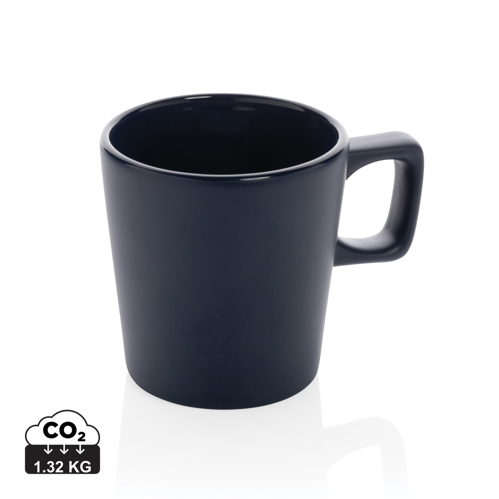 Keramik Becher 300ml, EN12875-1 geprüft – navy blau Keramik Becher 300ml, EN12875-1 geprüft – navy blau