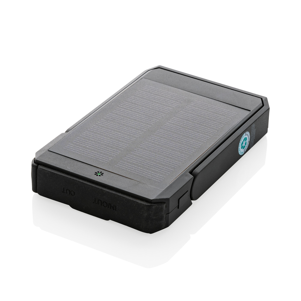 Skywave Solar-Powerbank 5000 mAh mit 10W Wireless Charging, recyceltes ABS, bedruckbar Skywave Solar-Powerbank 5000 mAh mit 10W Wireless Charging, recyceltes ABS, bedruckbar