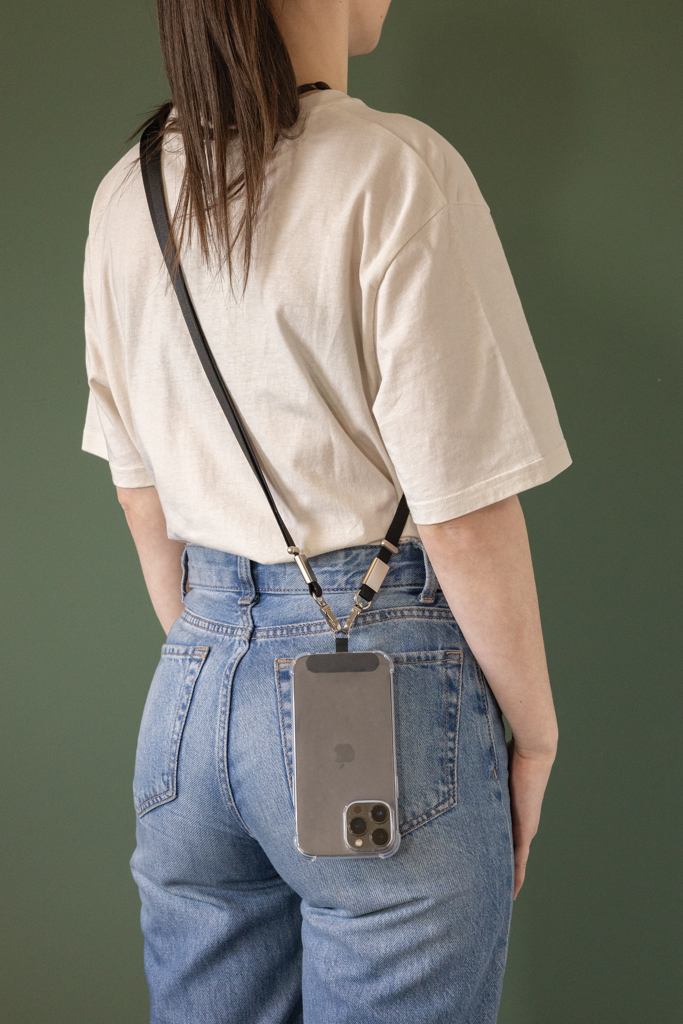 Nivo Crossbody-Handyband aus RCS-recyceltem PET, bedruckbar Nivo Crossbody-Handyband aus RCS-recyceltem PET, bedruckbar