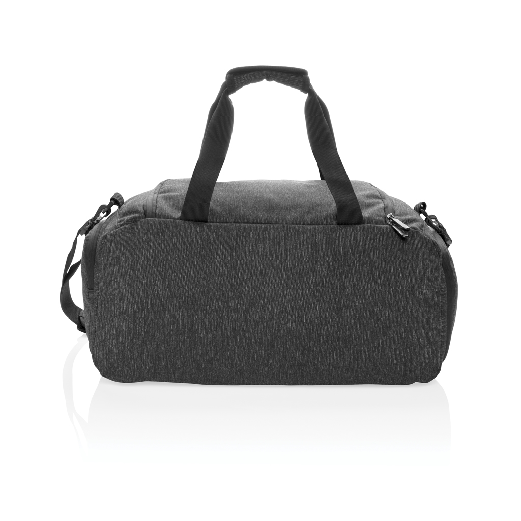 PVC-frei 900D Weekender-Tasche wasserabweisend schwarz
