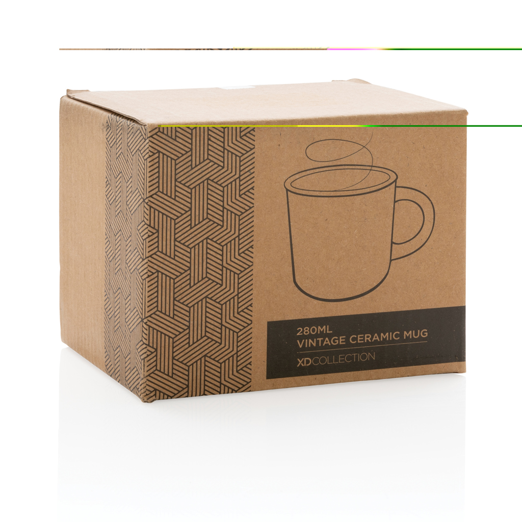 Vintage Keramiktasse 280 ml mit Logo (XD Collection)