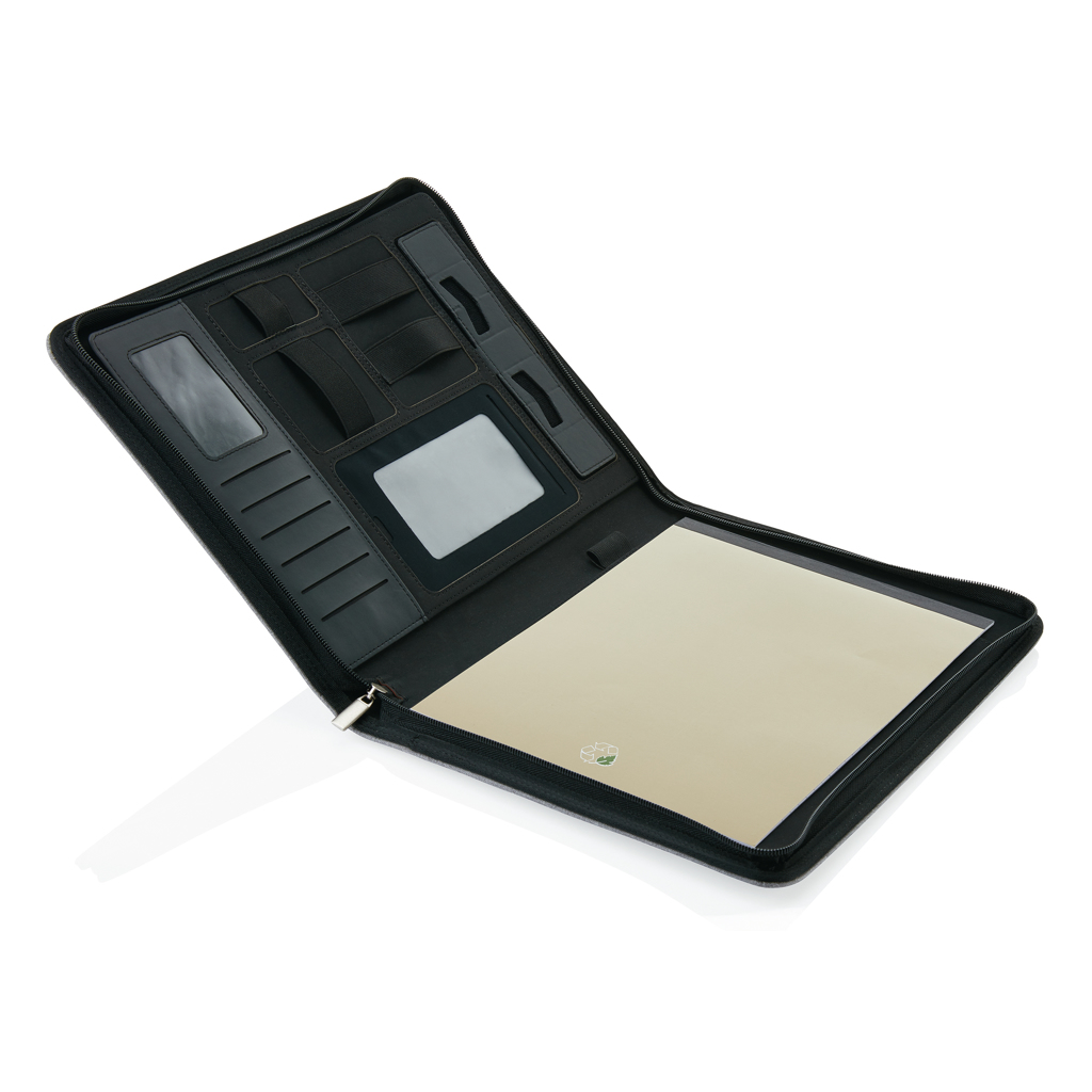 XD Collection A4 Tech Portfolio mit Reißverschluss, Tablethalter und Notizblock XD Collection A4 Tech Portfolio mit Reißverschluss, Tablethalter und Notizblock